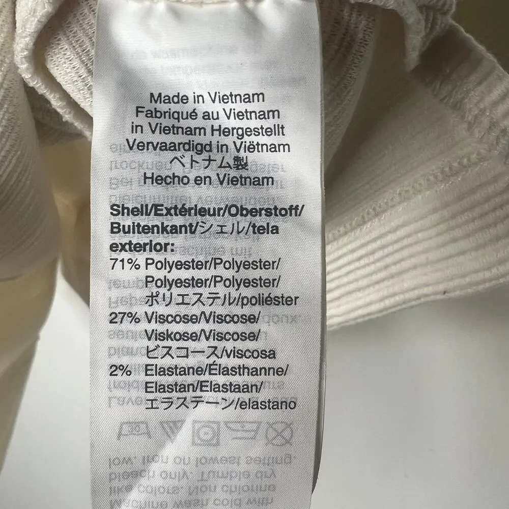 J. Crew Off White Textured Tank Size Small